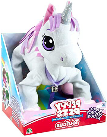 Peppy Pup- Peluche de Unicornio Que Camina, Multicolor (Giochi Preziosi Spagna PEP02010)