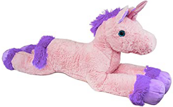 BRUBAKER Peluche Gigante - Unicornio - Longitud 110 cm - Rosa Lila