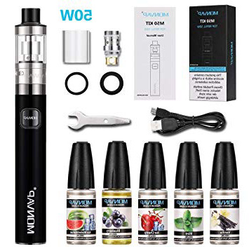 Vaper Cigarros Electronicos 50W, MONVAP M50 Vape Pen y Liquido, Top Refill Vaporizador 0.5ohm 2ml, 1500mah Battería Recargable Cigarro Electronico, E Cigarette Sin Nicotina 0.0mg