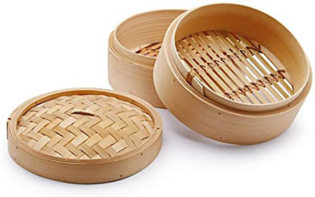 CHIO Cuoci Vapore, Bambù, Beige, 18 cm, 3 Pezzi