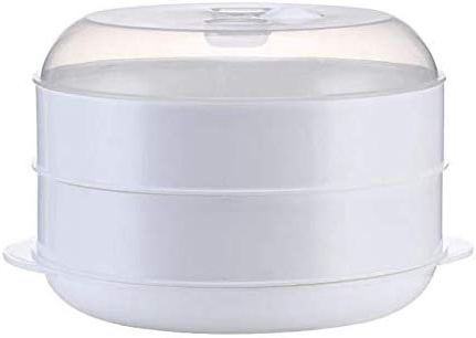 







Kalavika Olla Vapor Microhondas con 2 Niveles, Cocinar al Vapor, Vaporera Doble para Microhondas, Cocedor al Vapor, 26.5 x 26.5 x 16cm






