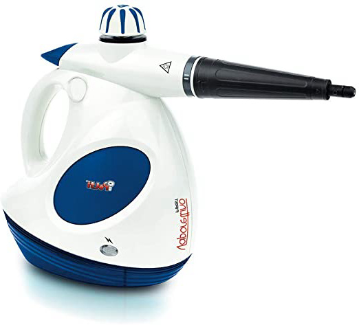 Polti Vaporettino First Pistola con 3 Bar de presión para limpieza a vapor, 1200 W, 0.2 litros, 3, Aluminio, Azul, Color blanco