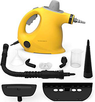 Limpiador de Vapor de Mano, Limpiador de Vapores Portátil de Usos Múltiples con 9 Accesorios para Quitar Manchas, Alfombras, Cortinas, Asientos de Auto, Cocina, Chinches, Piso, Baño