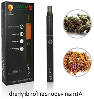 vaporizador,Atman® Prettyplus vaporizador elecontronico vaporizador hierba de vapor con cámara de cerámica con estructura de calentamiento de 360°cigarrillo electronico profesional,sin nicotina