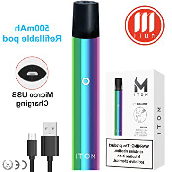Cigarrillo Electronicos de Vapor, MOTI Cigarro Electronico Vaporizador Starter Kit, E cig Batería recargable incorporada de 500mah con 1.8ml Atomizador, Sin E Líquido Sin nicotina (Aurora)