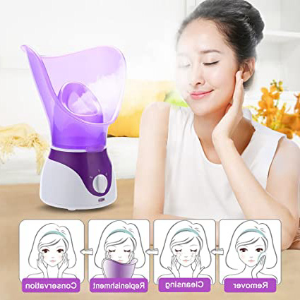 Bromose Sauna Facial, Icoic Humidificador de Vapor Facial Susana con Niebla Caliente para Hidratar y Rostro Limpio, Cuidadando a la piel, Spa casero personal