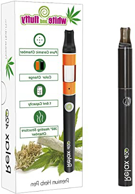 White and Fluffy® vaporizador • Test: 1,6 (bien) • Evaporador Relax 420 Dry Herb seco difusor de fragancia hierbas Evaporador • Super Vape para Weed y hierba
