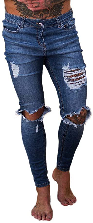 VPASS Pantalones Vaqueros para Hombre,Pantalones