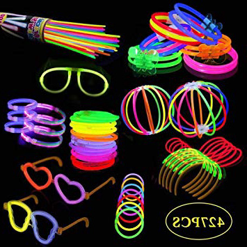 200 palos luminosos, equipo para festivales, luces festivas con bastoncitos luminosos incl.200 conector 2D, 5 conectores circulares, mezcla de 6 colores