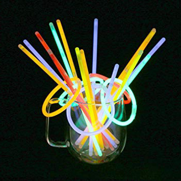 Vicloon 100 Pcs Barras Luminosas,Pulseras Fluorescentes Tubos Luminosos,Pulseras Luminosas para Carnaval Festividad Fiestas Disfraces