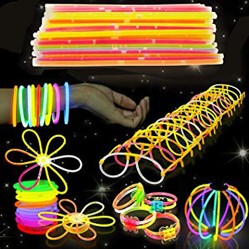 543 Pack, 250 Varitas Luminosas, Glow Sticks, 293 Conectores - Pulseras, Collares, Gafas, Bolas Luminosas, Flores - Seguro y No Tóxico| Niños, Cumpleaños, Fiestas de Neón, Decoracion, Piñatas.
