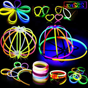AMZJUPWM Barras Luminosas, 490pzas (20 cm) múltiples Colores: Amarillo, Rojo, Blanco, Ideal para Eventos: Fiestas Infantiles, Bodas, cumpleaños. (252PCS)