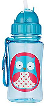 Skip Hop Zoo Owl - Botella con pajita de recambio