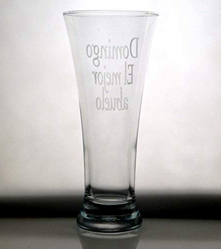 VASO DE CERVEZA grabado y