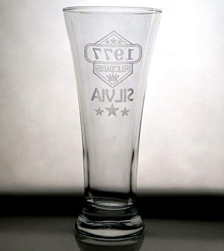 Arte-Deco Vaso DE Cerveza Grabado