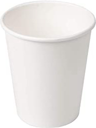 García De Pou Vasos Bebidas Calientes 1 Pared 240 ml 280 + 18 Pe G/M2 Ø8/5.6x9.2 cm, Blanco Cartoncillo, 50 Unidades