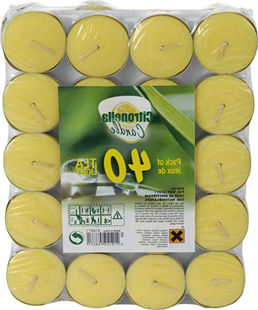 Provence Outillage – Vela Citronela Coupelle Aluminio Amarillo con 40 Piezas 08261