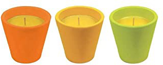 1 x Maceta de Terracota citronela netproship Roura Caribe Vela, 20 Horas (Colores Surtidos)