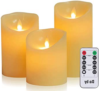 
                
                    
                    
                

                
                    
                    
                        Daby's LED Candle, 3 Llama LED parpadeante (10 cm, 12,8 cm, 15,2 cm), Vela sin llama de 300 horas y control remoto de 10 botones.[Clase de eficiencia energética A].
                    
                

                
                    
                    
                
            