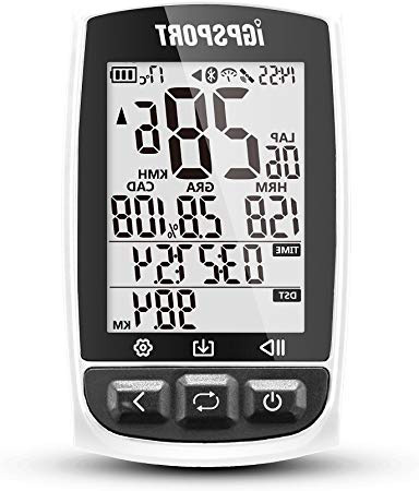 iGPSPORT Ciclocomputadores GPS Ant+ iGS50E Computadora Bicicleta Inalámbrica Ciclismo Cuentakilometros con Pantalla Grande (Blanco)