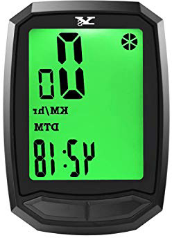 Y&S YS Cuenta Km Inalámbrico Impermeable Cuentakilómetros para Bicicleta ,Auto Despierta,Velocimetro Bicicleta HD De Pantalla LCD con Retroiluminación,Muti-Funcion para Bici De Montaña (Type B)