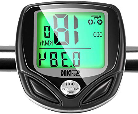 Velocímetro para Bicicleta,GiBot Ciclocomputador Bicicleta,Inalámbrico Bicicleta Cuentakilometros,Ciclismo con 16 Funciones,inalámbrica,impermeable y Pantalla de luz de fondo LCD,Negro