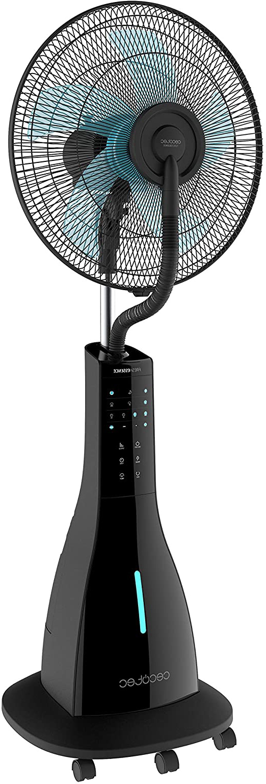 Cecotec Nebulizador de Pie ForceSilence 690 Freshessence. Mando a Distancia, Potente, Oscilante, Silencioso, 3 Velocidades, 3L, Temporizador 7,5h, Pantalla LCD, Motor de Cobre, 90W