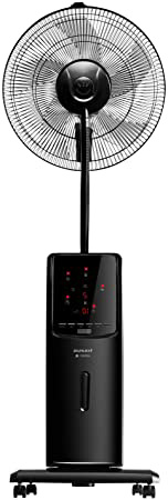 Taurus MF4000 - Ventilador de pie oscilante con nebulizador de agua e insecticida que elimina los mosquitos, control remoto, ambientador, 40 cm, 5 aspas, 100W, 3 velocidades, Temporizador, 2L