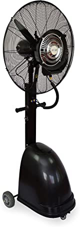 Ventilador Nebulizador Industrial 260W / 220V, Ventilador Oscilante De Pie con Tanque De Agua De 41L, 9h De Tiempo De Uso con 1 Tanque Lleno, Velocidad Ajustable Y Ajuste De Volumen De Niebla