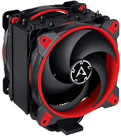 ARCTIC Freezer 34 eSports DUO - Ventola de CPU, Enfriador de CPU Push-Pull, Motor Silencioso, Desde 200 hasta 2100 Rpm, 2 Ventiladores PWM 120mm – Rojo