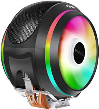 upHere 4pin PWM LED Rainbow CPU Cooler Ventilador de CPU 2 * 120mm Gaming Ultra Silencioso,Apoyo Intel y AMD (CCF150CF)