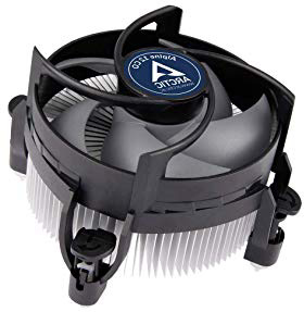 ARCTIC Alpine 12 CO - Enfriador de CPU para Intel, Funcionamiento Continuo, Ventilador PWM de 92 mm, Potencia de Enfriamiento de hasta 100 W, con Compuesto Térmico MX-2 Pre-aplicado, Fácil Instalación