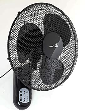 Ardes AR5W40R PARETO Cool RC Ventilador oscilante de Pared Pala 40 cm, con Mando a Distancia, 3 Niveles de Velocidad, Temporizador, Modo Noche