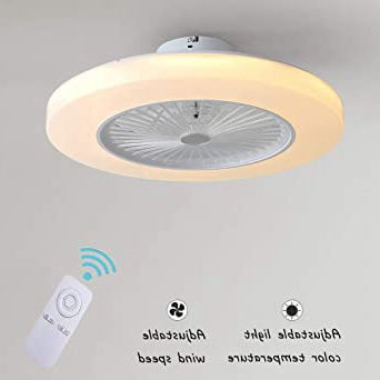 







Ventilador de Techo con Lámpara, 36W Creativo Ventilador Invisible LED Lámpara de Techo Control Remoto Regulable Ultra Silencioso Lata Tiempo Ventilador Lámpara Φ58 * H20cm [Clase De Energía A ++]






