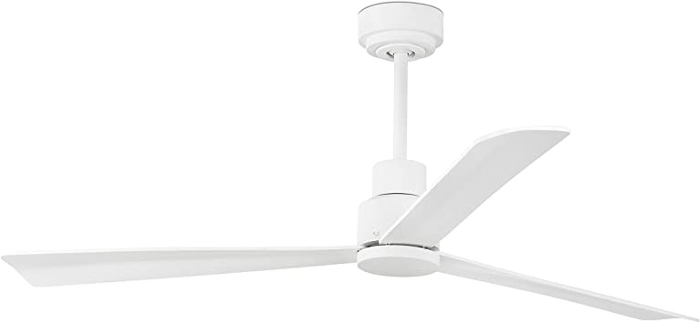 Faro Barcelona 33487 - NASSAU Ventilador para techo, blanco con motor DC, 3 palas