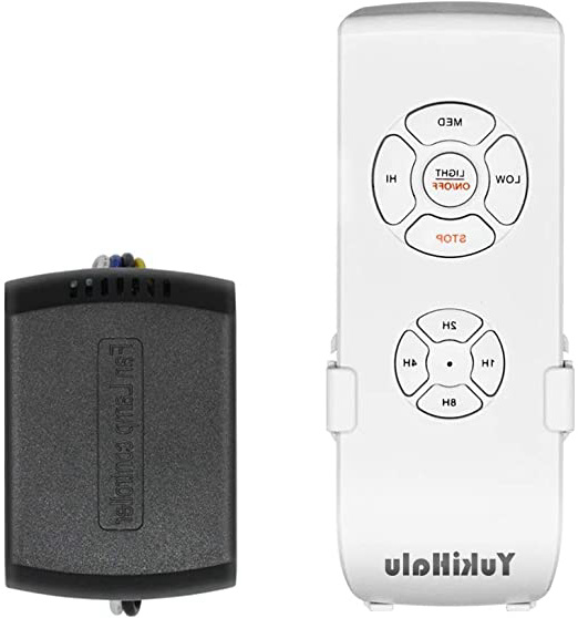 YukiHalu - Mando a Distancia Universal para Ventilador de Techo, Tamaño Pequeño, con 4 Ajustes de Velocidad, 4 Tiempo de Cuenta Regresiva, Control de luz, Opción de Silencio