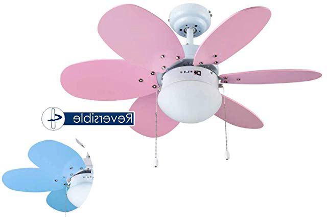 Bastilipo Aguadulce Ventilador de Techo con Luz E27, 60 W, Blanco, 75 x 42.9 cm