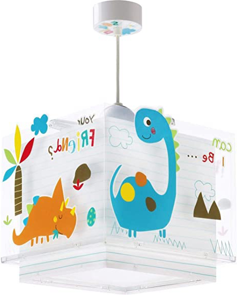 Dalber Dinos Lámpara Colgante Dinosaurios E27, Multicolor