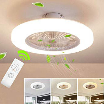 
                
                    
                    
                

                
                    
                    
                        BEHWU Ventilador de techo Lámpara de techo, moderna LED Ventilador De Techo Control remoto de correa regulable Decoración de interiores Plafón de techo lluminación [Clase de eficiencia energética A]
                    
                

                
                    
                    
                
            