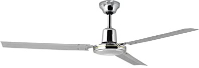 Orbegozo CFC 49120 Ventilador de techo con interruptor de pared, 5 velocidadessilencioso, 120 cm de diámetro, cromado, 60 W de potencia