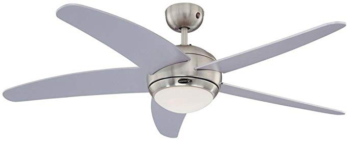 







Westinghouse Lighting Bendan Ventilador de Techo R7s, 80 W, Aspas plateadas






