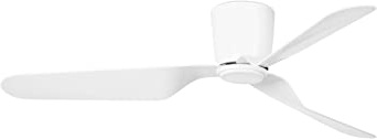 Faro Barcelona 33471 - PEMBA Ventilador sin luz, acero y palas acrilicas, color blanco.
