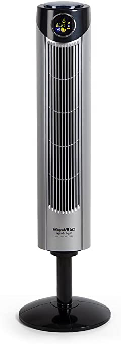 Orbegozo TWM 1015 Ventilador de torre iónico, mando a distancia, 3 modos de ventilación, display digital, función temporizador, 3 velocidadessilencioso, rotación 80ºC