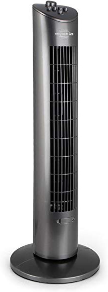Orbegozo TW 0850 – Ventilador de torre con temporizador, bandeja para esencias, 3 velocidades, movimiento oscilante y 60 W de potencia