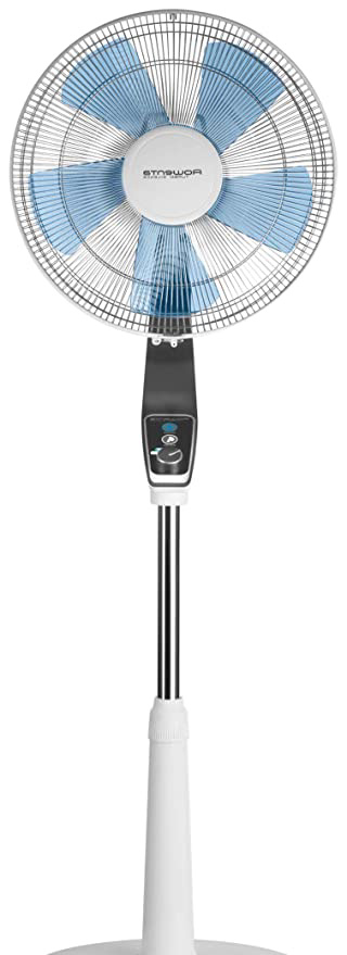 Rowenta Turbo Silence Extreme VU5640F0 Ventilador de pie con 4 velocidades y de 30 cm, posición nocturna extra silenciosa, oscilación Automática, orientación y altura ajustable