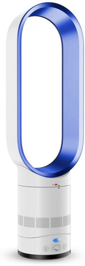 HYXL Climatizador portátil,Ventilador sin aspas Aire,Iones Negativos Seguridad Ventilador de la Torre Humidificador,Silenciar Fan-Azul 20x66cm(8x26inch)