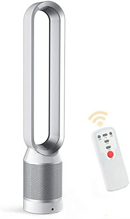 Ventilador sin aspas Aire, Climatizador portátil, Controlar el Flujo de Aire Ventilador eléctrico de enfriamiento Bajo db para el hogar y la Oficina, Seguro para niños y Mascotas(Blanco)
