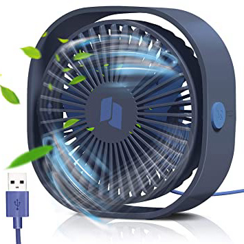 TedGem Ventilador USB, Mini Ventilador USB Silencioso, Personal Portátil Ventilador PC, para Oficina/Hogar/Viajar/Acampar, Alimentado por USB