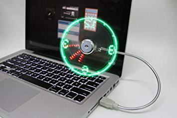 CFZC - Mini ventilador de pantalla de refrigeración LED con alimentación USB, flexible, para uso doméstico, de viaje y al aire libre
