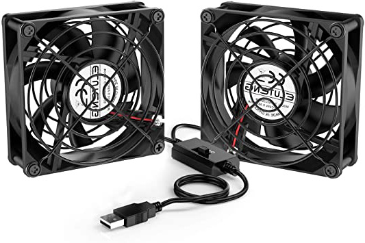 
                
                    
                    
                

                
                    
                    
                        ELUTENG Ventilador USB 80mm Doble Fan 5V 0.24A Ventilador para PC 2 In 1 Cooler USB Fan 8cm Ventilador Portatil para Laptop/Receptor/Armario AV/Proyector
                    
                

                
                    
                    
                
            